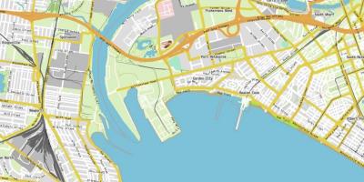 Zemljevid port Melbourne