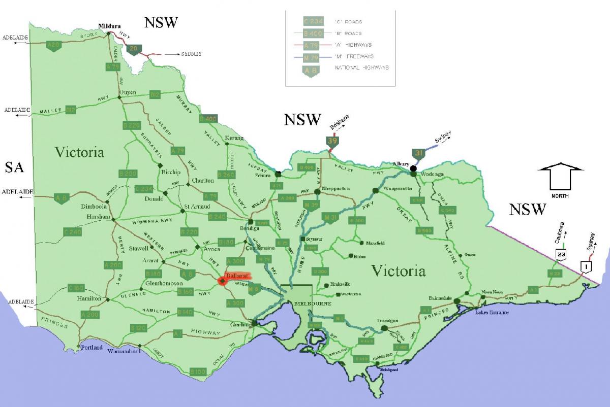 poštne številke Victoria zemljevid