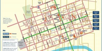 Melbourne cestni zemljevid