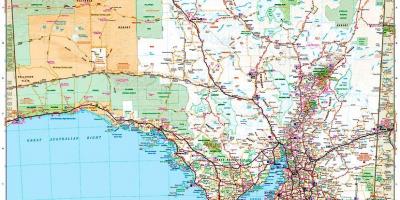 Zemljevid južna Avstralija